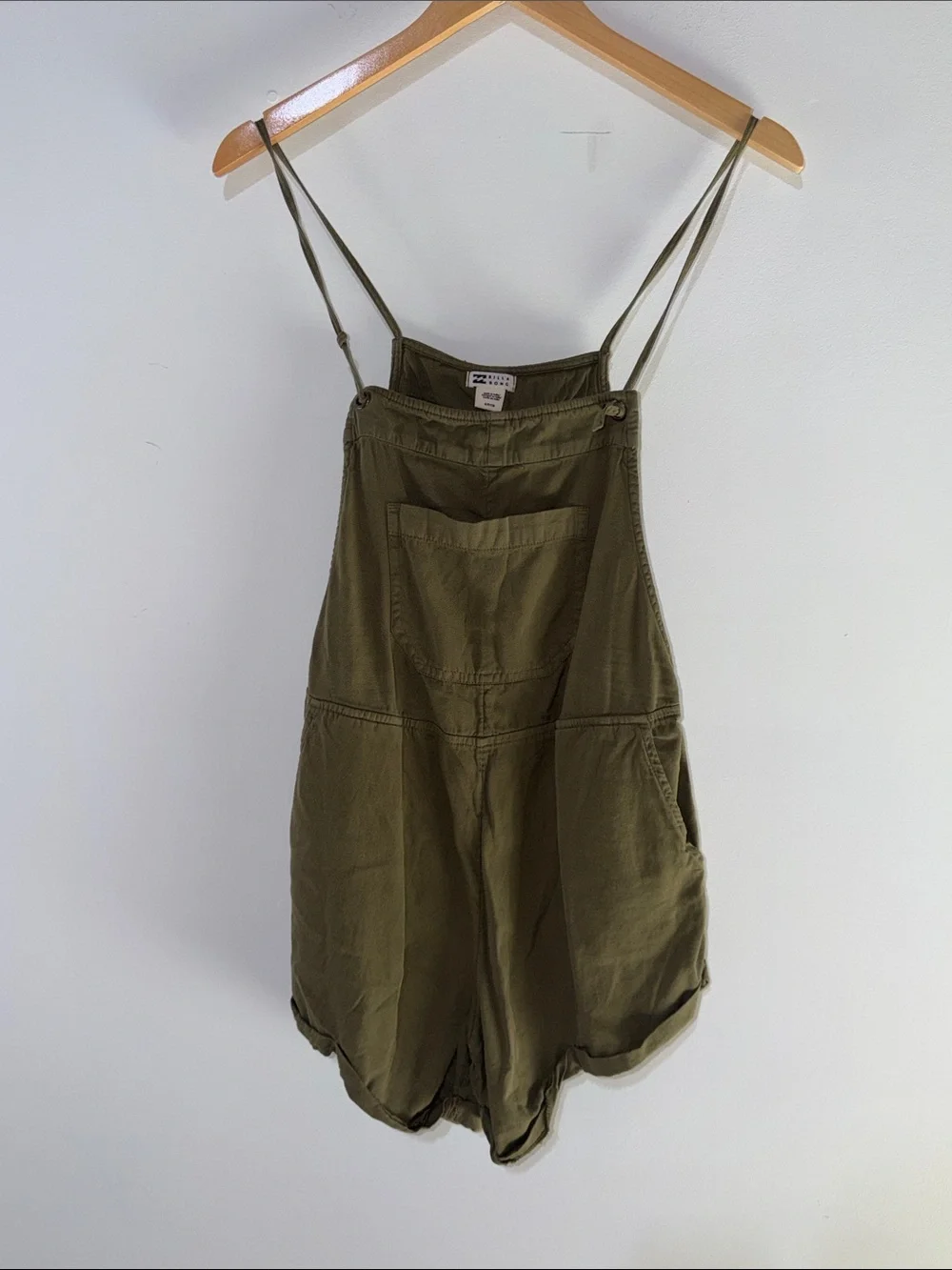 Billabong Olive Green Short Overalls beach coverup size xsmall